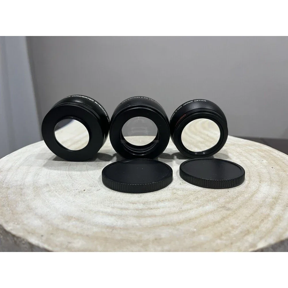 Digital Visions 52mm .45x Japan Optics & Vivitar HD .43x and 2.2x Converters
